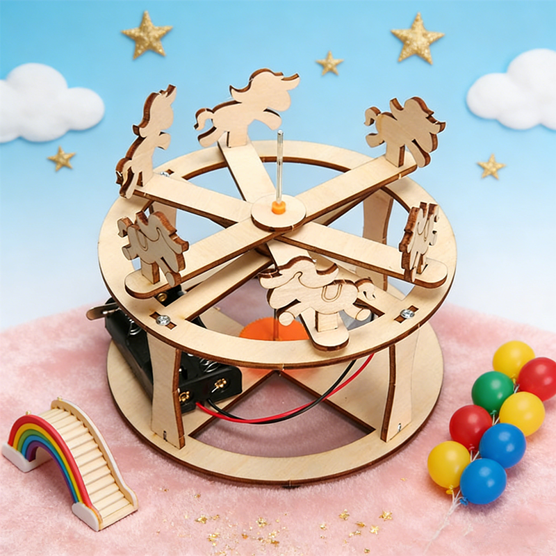 Science Toys Diy - HUAHUABuild Your Own Carousel Educational Toy