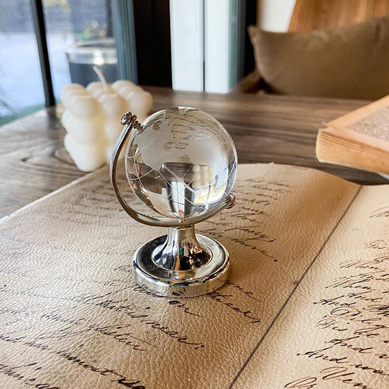Newton Cradle Large - Ins Mini Crystal Globe Transparent Earth