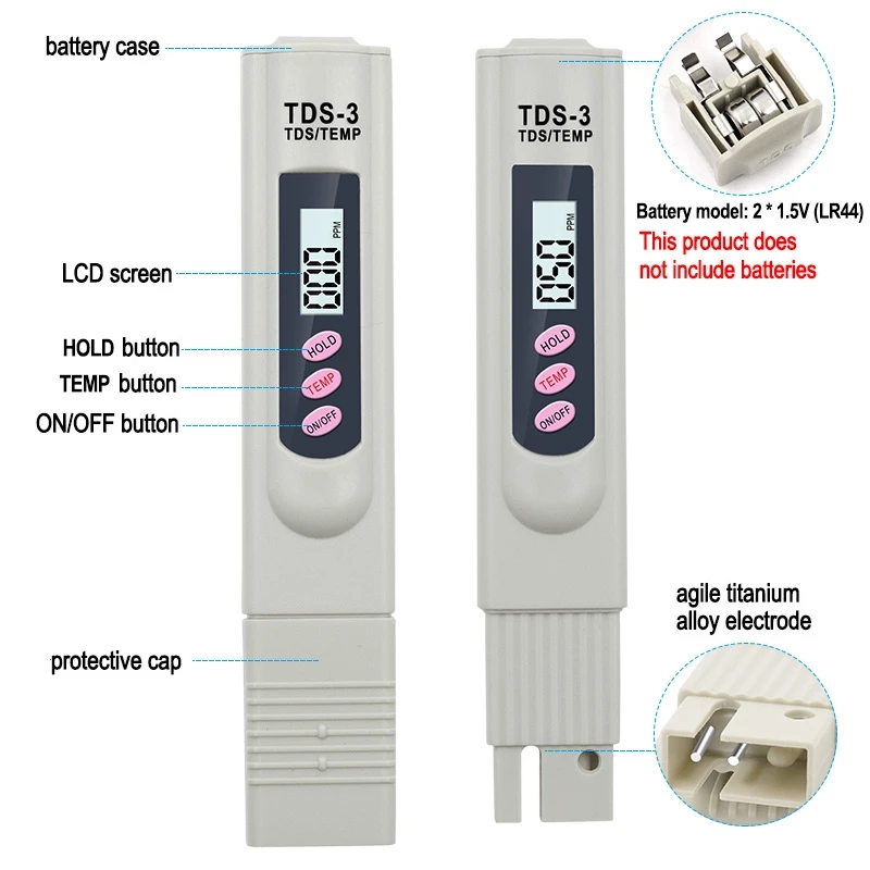 1/3 Pcs Portable LCD Digital T – Water Testing Kit Bewertung und Preis