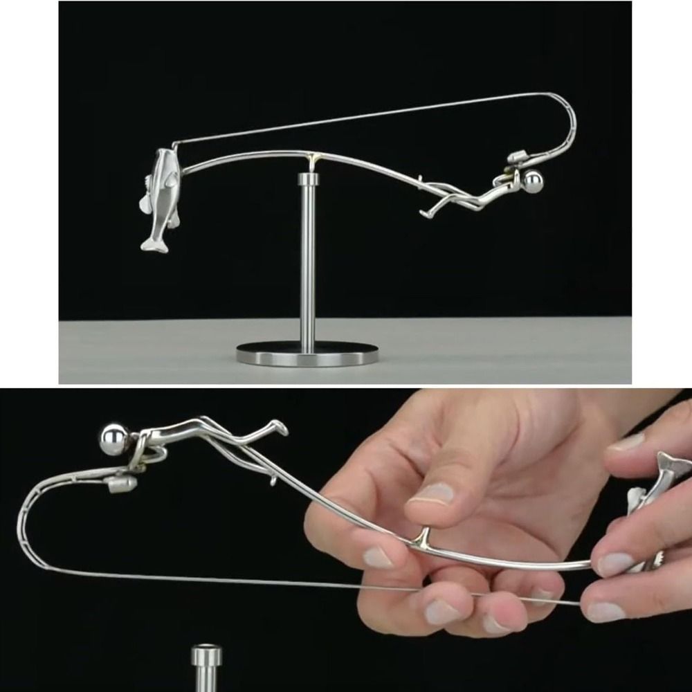 Handmade Kinetic Fishing Sculp – Newton Cradle Large Bewertung und Preis