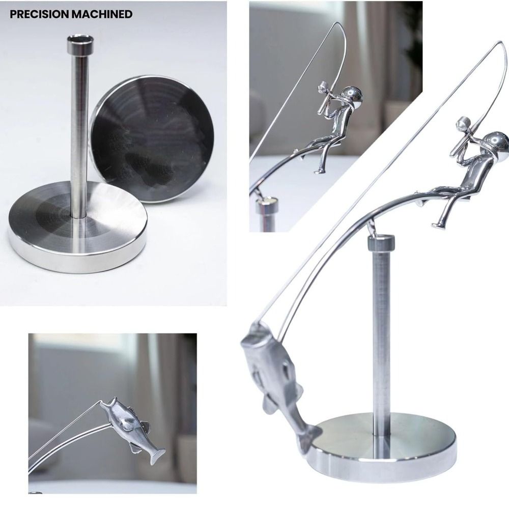 Handmade Kinetic Fishing Sculp – Newton Cradle Large Bewertung und Preis