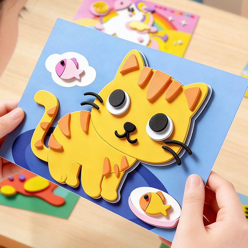 Children's 3D Stickers, 10 Ran – Science Toys Diy Bewertung und Preis