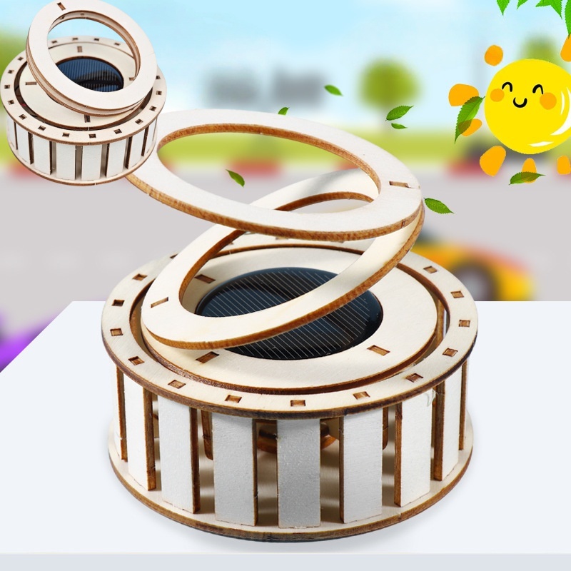 1 PCS DIY Solar Double Ring Ma – Science Toys Diy Bewertung und Preis