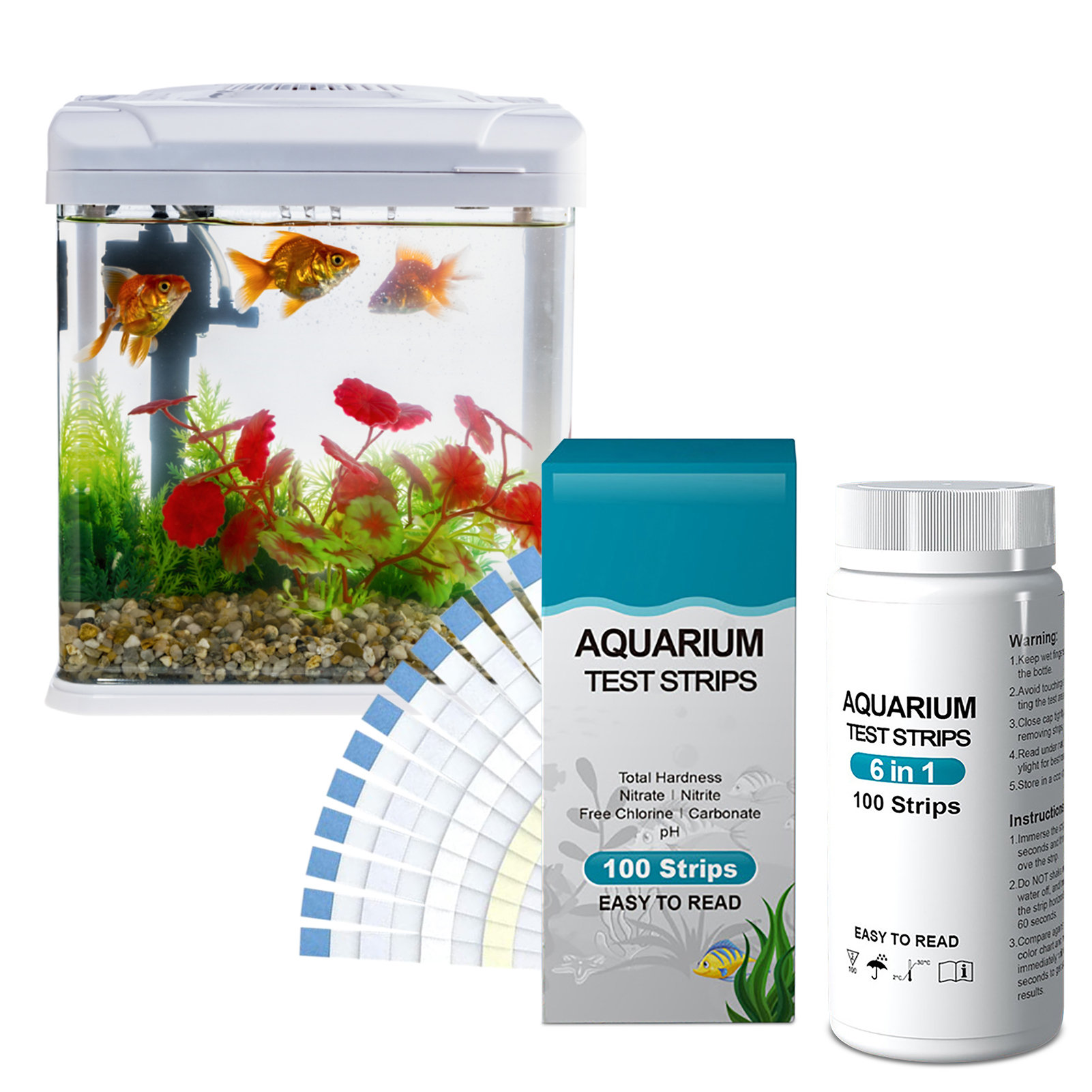 100pcs 6-in-1 Water Quality Te – Water Testing Kit Bewertung und Preis