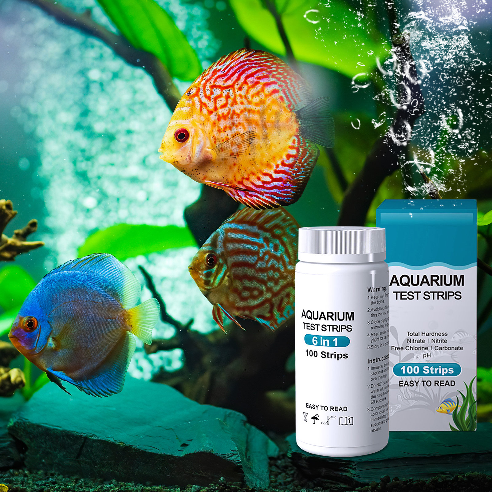 100pcs 6-in-1 Water Quality Te – Water Testing Kit Bewertung und Preis