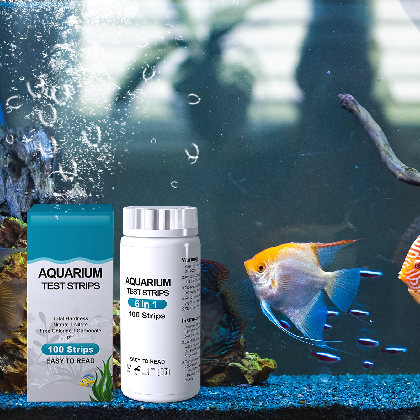 100pcs 6-in-1 Water Quality Te – Water Testing Kit Bewertung und Preis