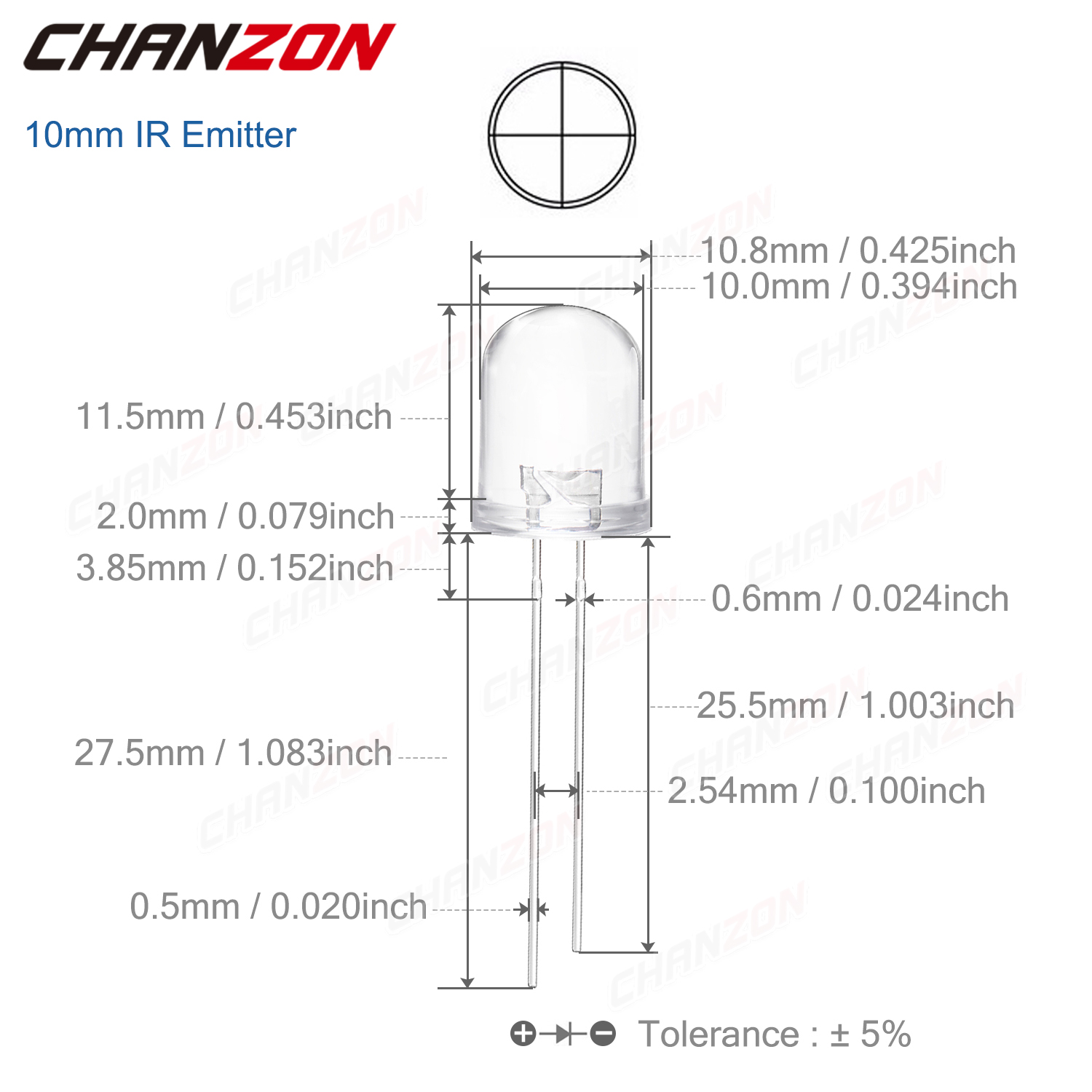 3mm 5mm 10mm IR LED Diode Tran – Science And Hobby Bewertung und Preis
