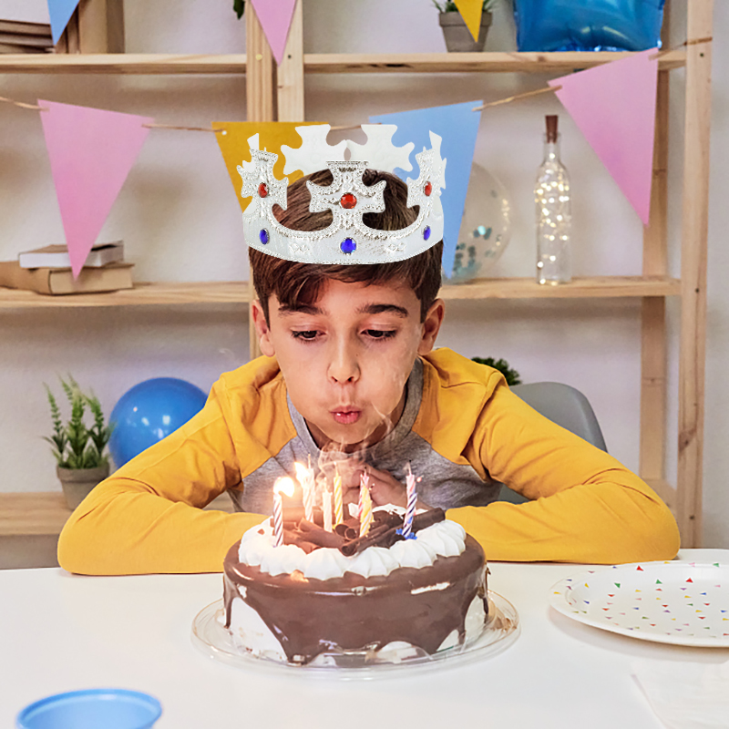 Kids Birthday Hat Gold Silver  – Science Of Happiness Bewertung und Preis