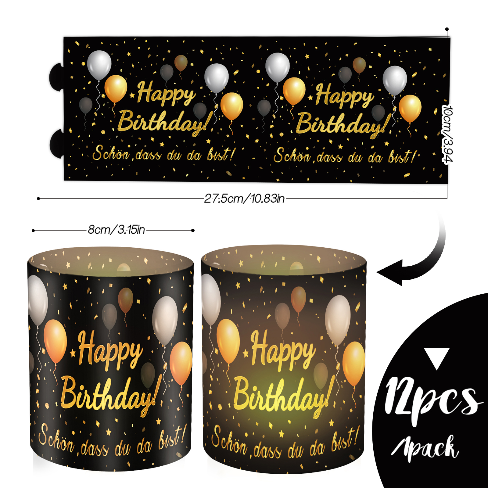 12pcs Happy Birthday Candle Ta – Science Of Happiness Bewertung und Preis
