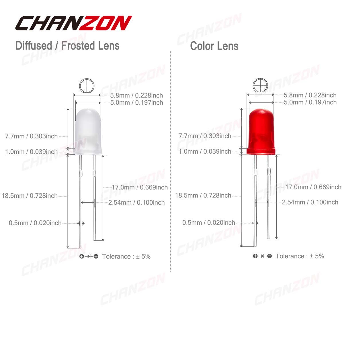 5mm Diffused LED Diode Kit Lam – Science Hobby Kit Bewertung und Preis