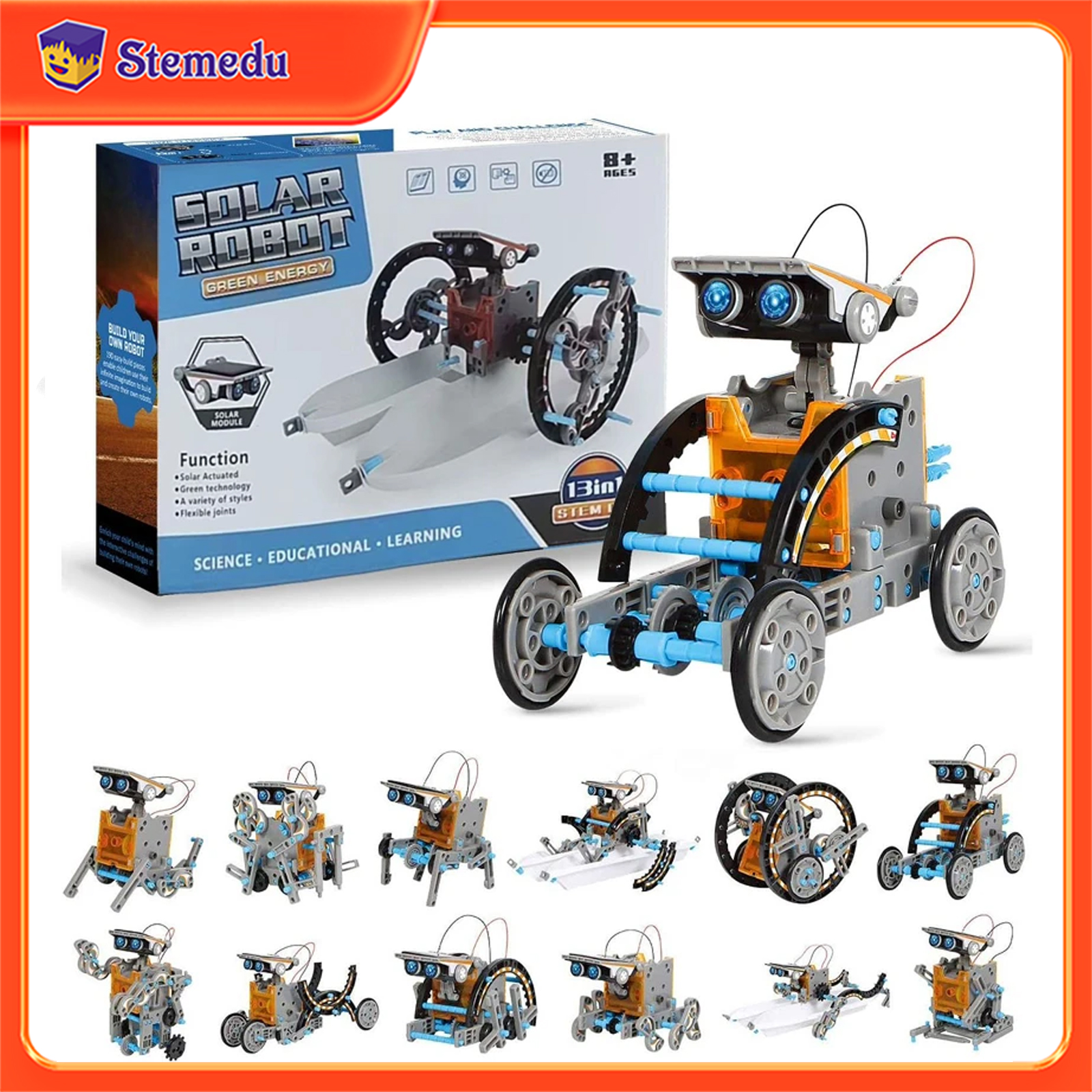 13 in 1 Solar Powered Robot Sc – Science Toys Diy Bewertung und Preis