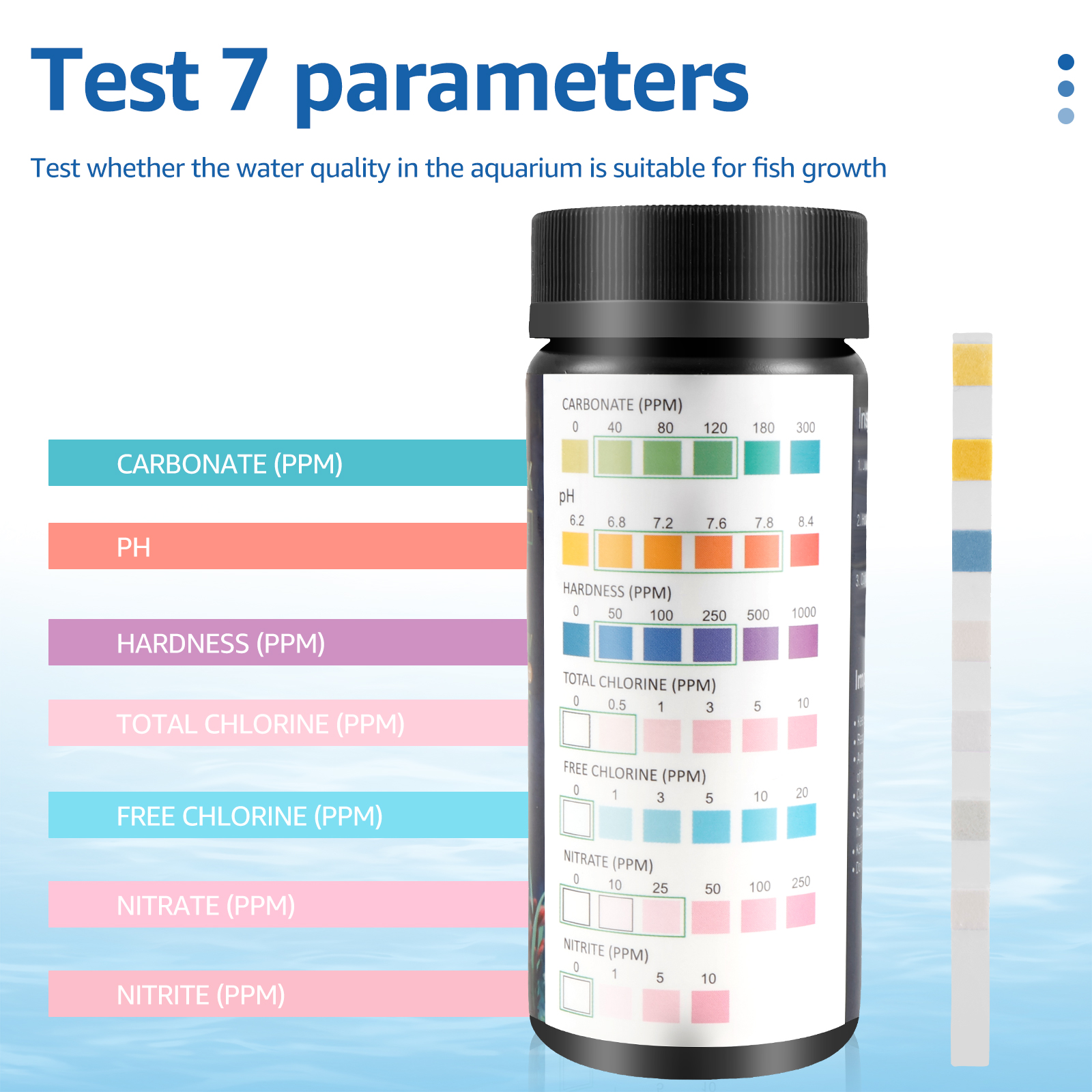 100Pcs 7 in 1 Aquarium Test St – Water Testing Kit Bewertung und Preis